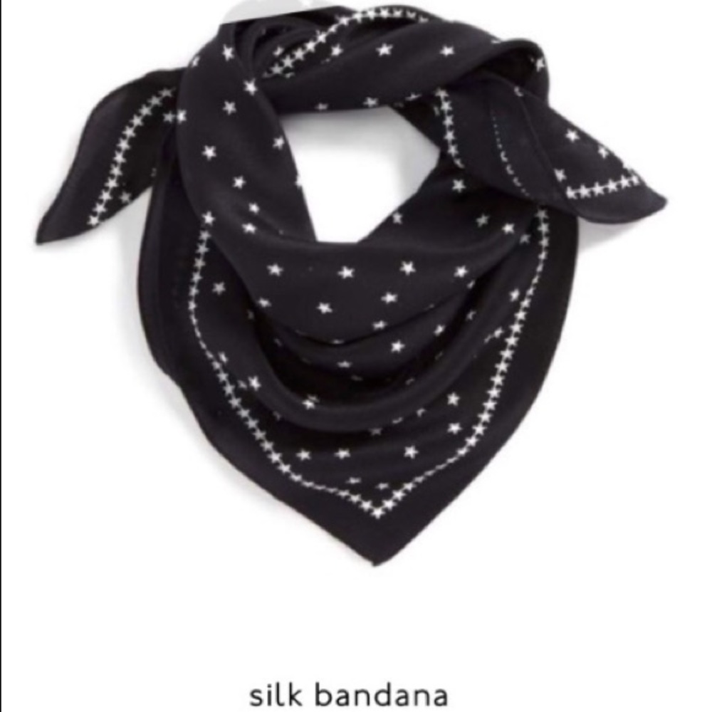 Hot ❤️Madewell silk bandana  navy